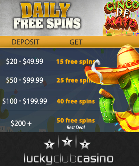 177 Free Spins at Lucky Club Casino